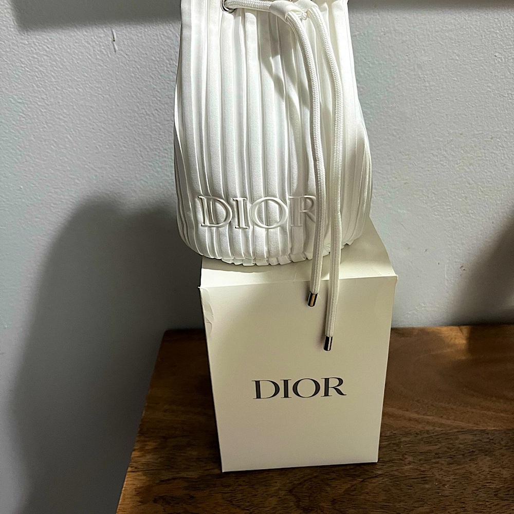 NEW Christian Dior Pouch mini bag white Vip Gift cosmetic pouch with Box